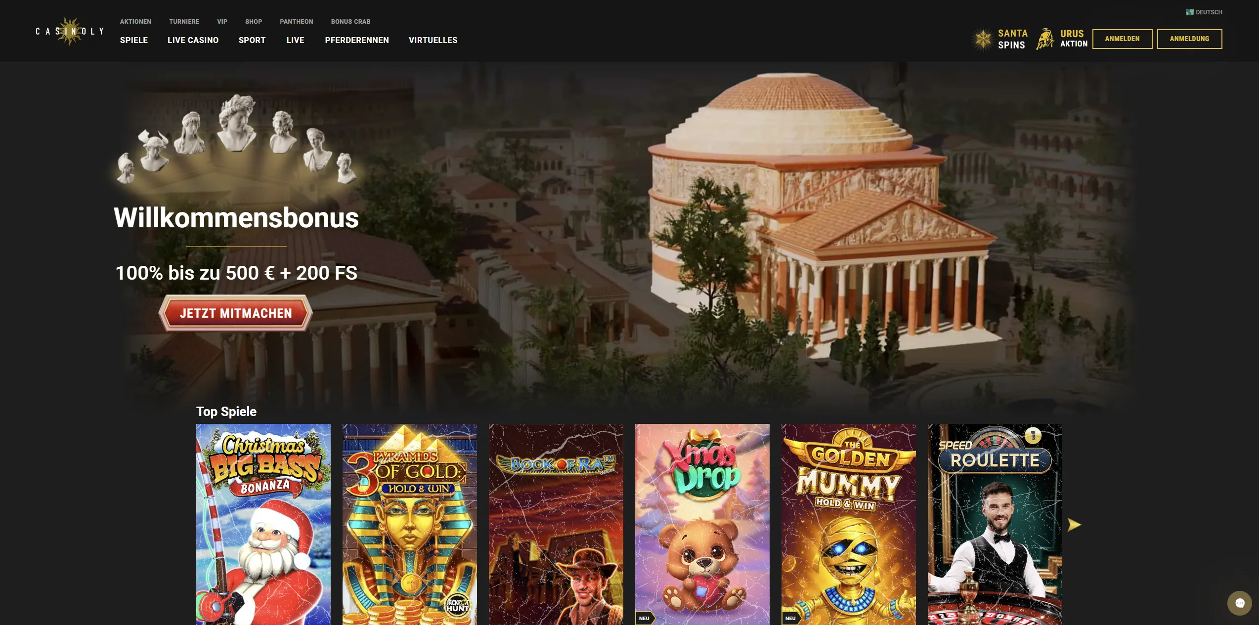 Casinoly Casino – Ihr Überblick zu Spielen und Bonusangeboten